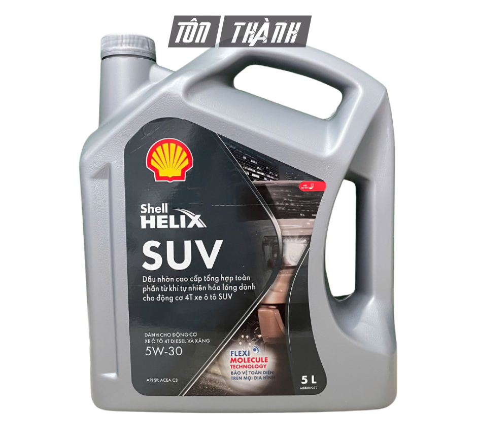 Dầu Động Cơ Xăng/Diesel Shell HELIX SUV 5W-30 SP/C3 (5 Lít) – Tổng Hợp Toàn Phần