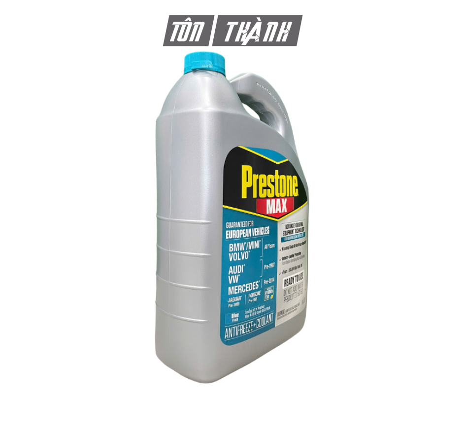 Nước Làm Mát Động Cơ Prestone MAX màu XANH LAM dành cho xe Châu Âu (3.78 lít)