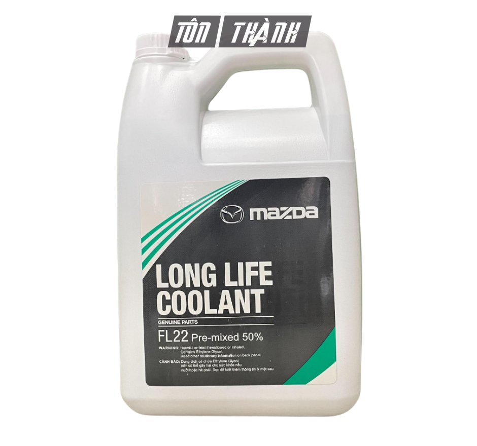 Nước Làm Mát Pha Sẵn 50% MAZDA FL22 Màu Xanh Lá - Dành Cho Xe Mazda và Kia (4 Lít)