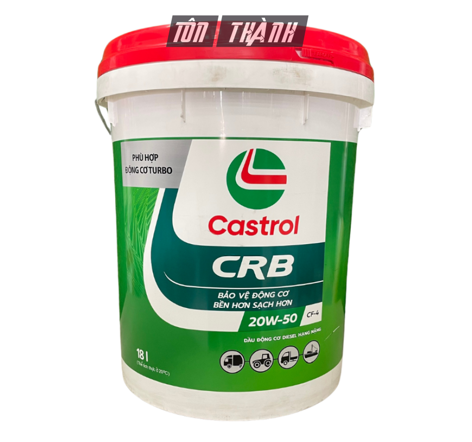 DẦU NHỚT ĐỘNG CƠ CASTROL CRB 20W50 CF-4 (18 LÍT)