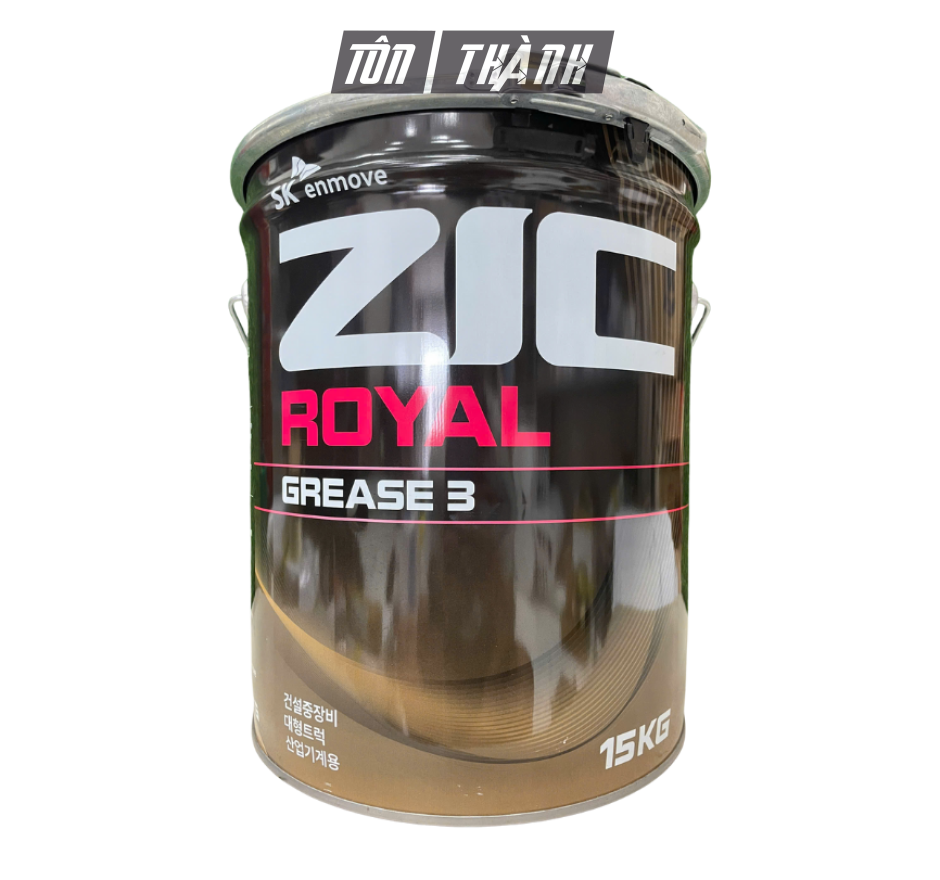 Mỡ bôi trơn đa dụng ZIC ROYAL GREASE 3 (15kg) nhập khẩu Hàn Quốc