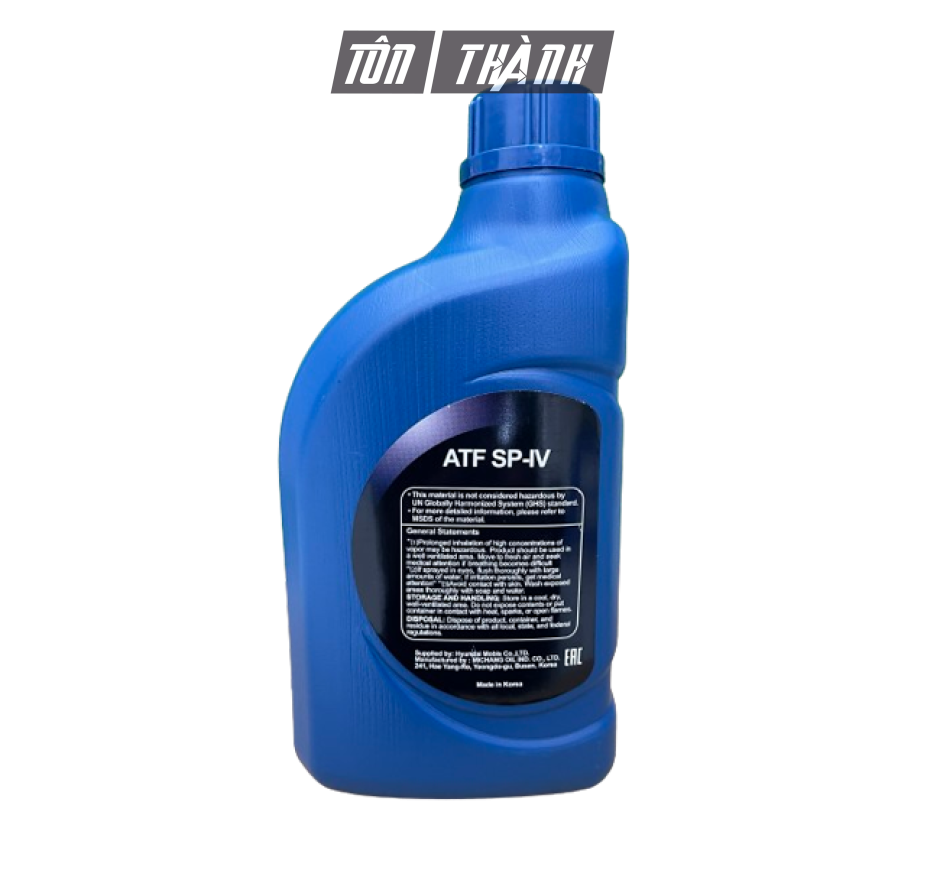 DẦU NHỚT HỘP SỐ TỰ ĐỘNG ATF HYUNDAI SP-IV (1 LÍT)