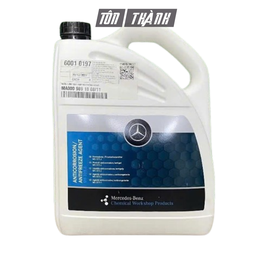 Nước làm mát màu hồng cao cấp Mercedes (5 Lít)