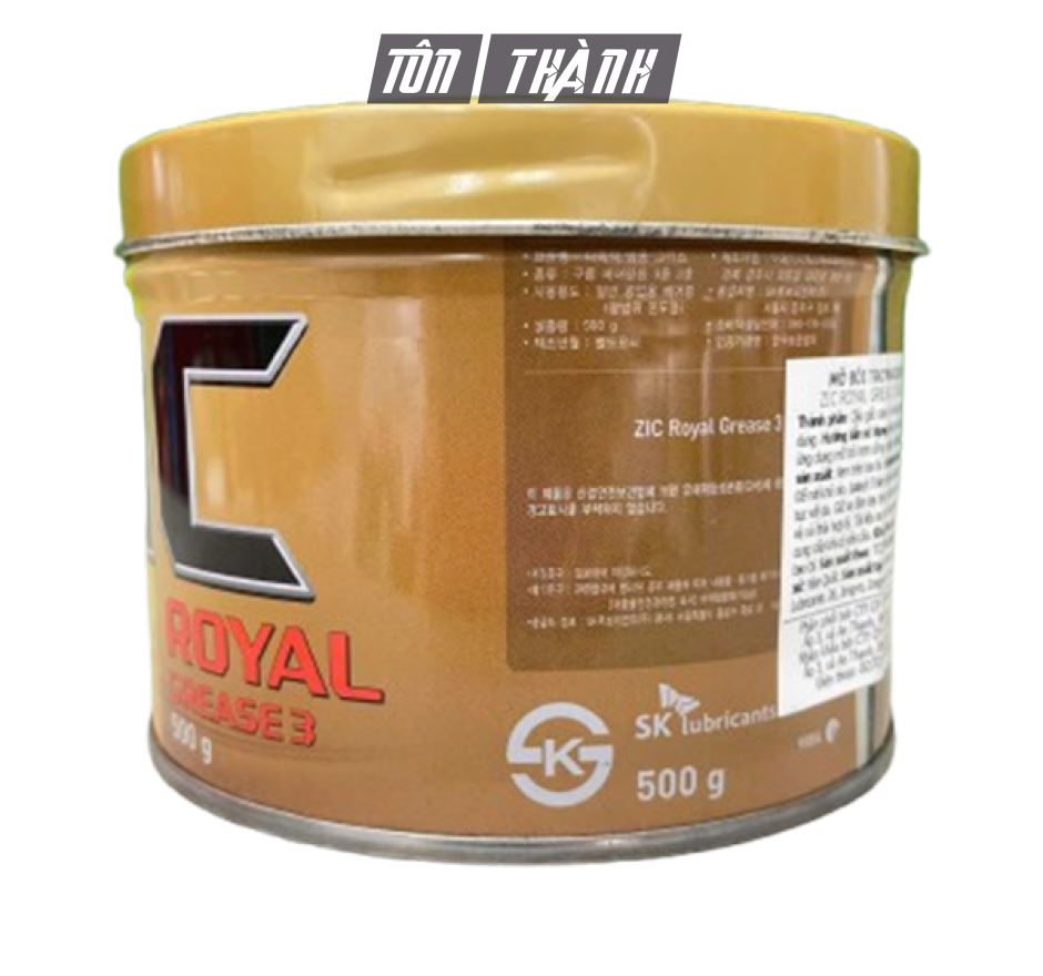Mỡ bôi trơn đa dụng ZIC ROYAL GREASE 3 (500g) nhập khẩu Hàn Quốc